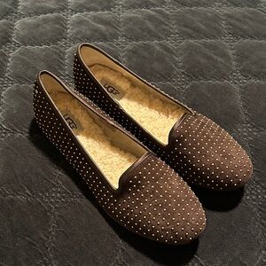 UGG Brown Suede Flats